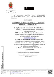 Bando BECAS 2026